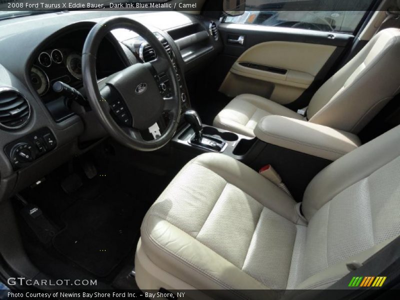 Dark Ink Blue Metallic / Camel 2008 Ford Taurus X Eddie Bauer