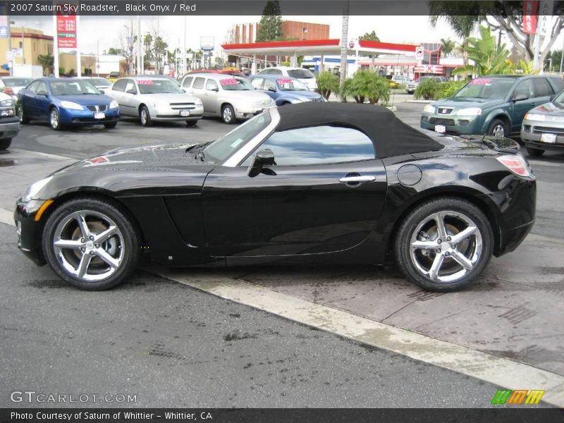 Black Onyx / Red 2007 Saturn Sky Roadster