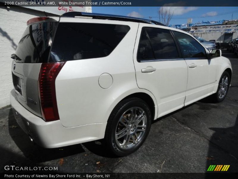 White Diamond Tricoat / Cashmere/Cocoa 2008 Cadillac SRX 4 V8 AWD