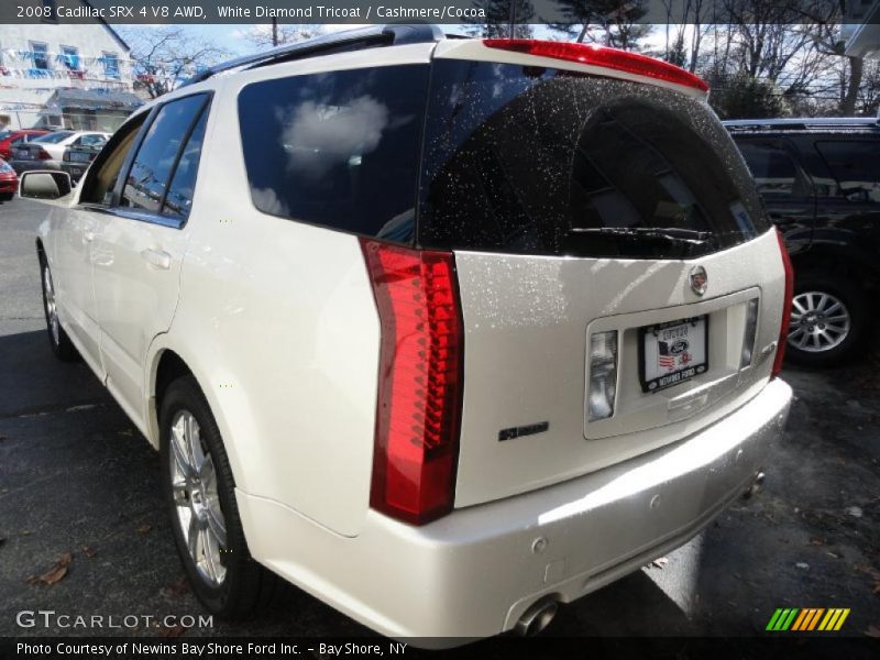 White Diamond Tricoat / Cashmere/Cocoa 2008 Cadillac SRX 4 V8 AWD