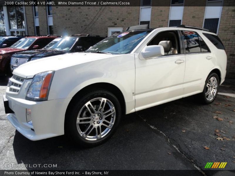White Diamond Tricoat / Cashmere/Cocoa 2008 Cadillac SRX 4 V8 AWD