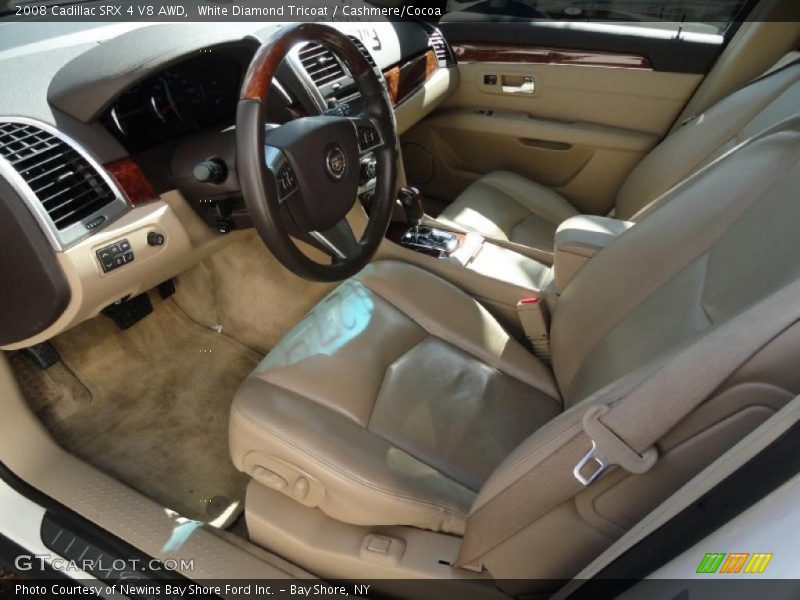 White Diamond Tricoat / Cashmere/Cocoa 2008 Cadillac SRX 4 V8 AWD