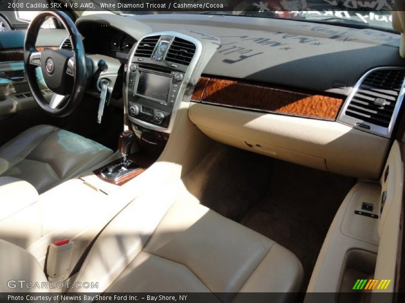 White Diamond Tricoat / Cashmere/Cocoa 2008 Cadillac SRX 4 V8 AWD