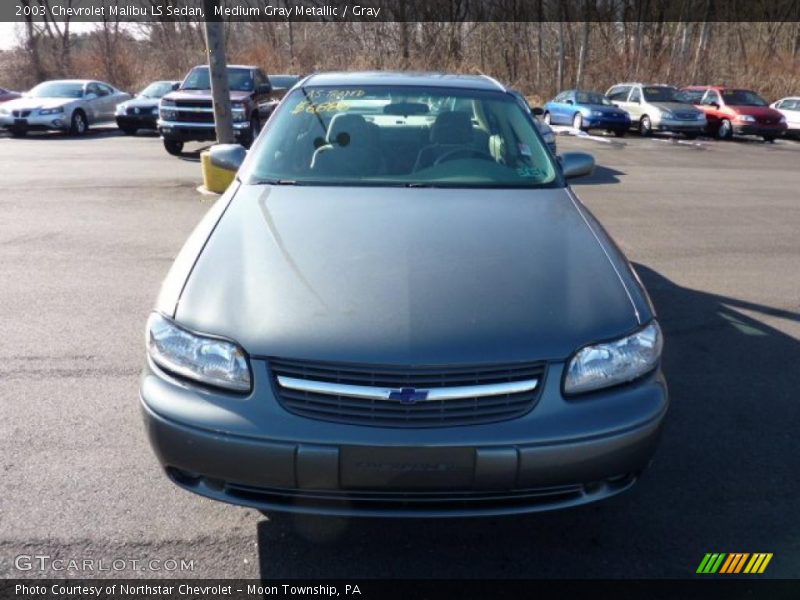 Medium Gray Metallic / Gray 2003 Chevrolet Malibu LS Sedan