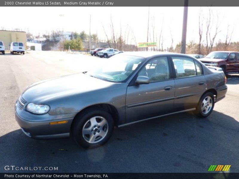 Medium Gray Metallic / Gray 2003 Chevrolet Malibu LS Sedan