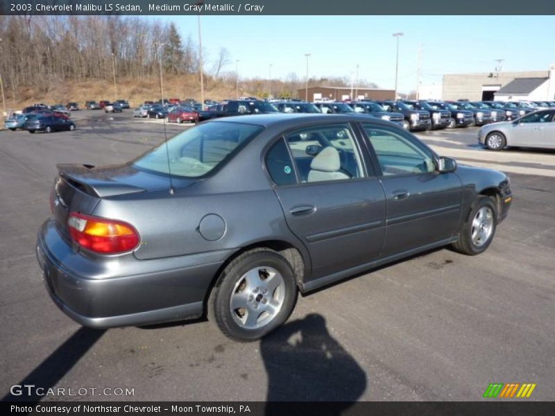 Medium Gray Metallic / Gray 2003 Chevrolet Malibu LS Sedan