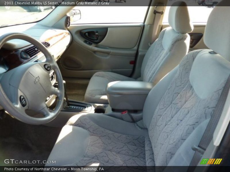 Medium Gray Metallic / Gray 2003 Chevrolet Malibu LS Sedan