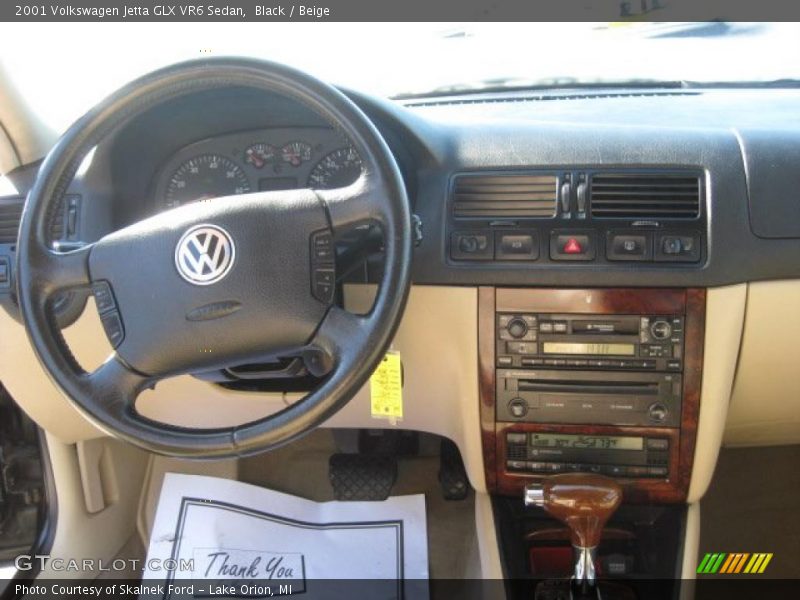 Black / Beige 2001 Volkswagen Jetta GLX VR6 Sedan