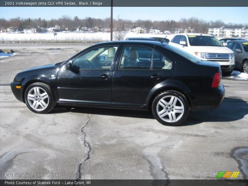 Black / Beige 2001 Volkswagen Jetta GLX VR6 Sedan