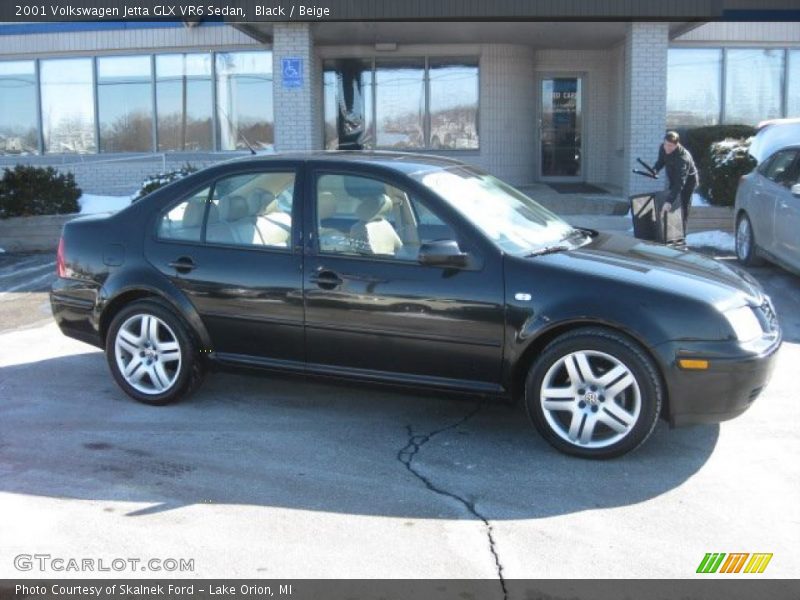 Black / Beige 2001 Volkswagen Jetta GLX VR6 Sedan