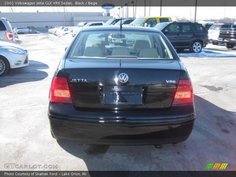Black / Beige 2001 Volkswagen Jetta GLX VR6 Sedan