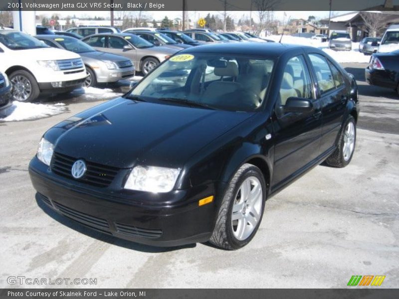 Black / Beige 2001 Volkswagen Jetta GLX VR6 Sedan