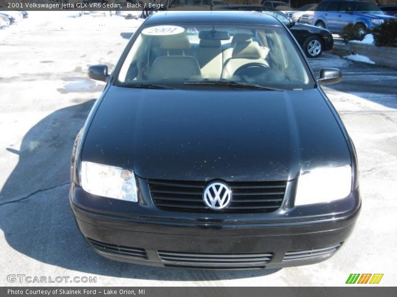 Black / Beige 2001 Volkswagen Jetta GLX VR6 Sedan