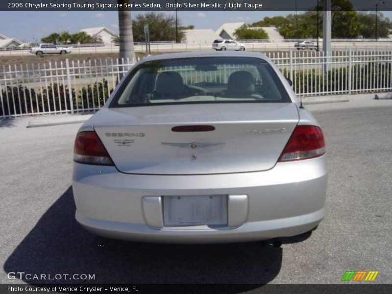 Bright Silver Metallic / Light Taupe 2006 Chrysler Sebring Touring Signature Series Sedan
