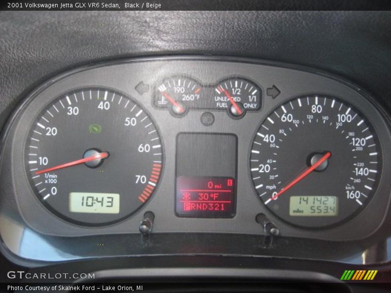 Black / Beige 2001 Volkswagen Jetta GLX VR6 Sedan