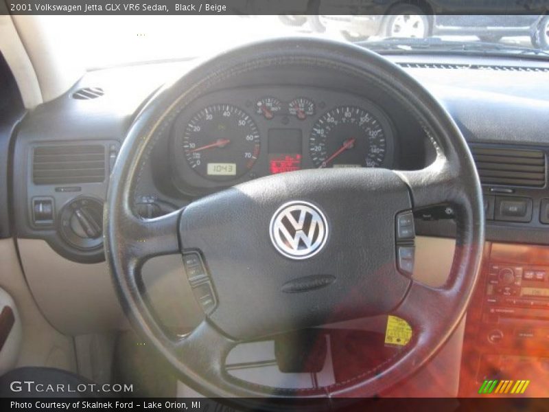 Black / Beige 2001 Volkswagen Jetta GLX VR6 Sedan
