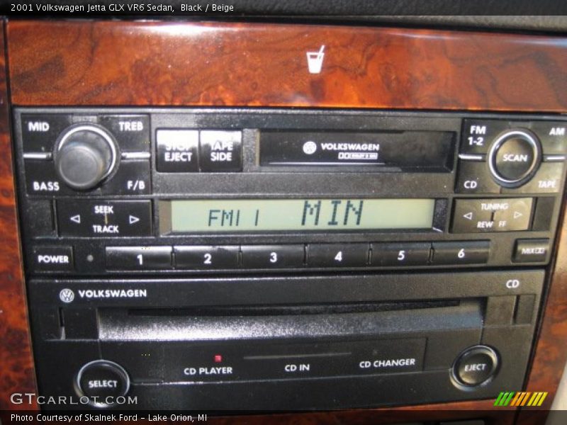 Black / Beige 2001 Volkswagen Jetta GLX VR6 Sedan