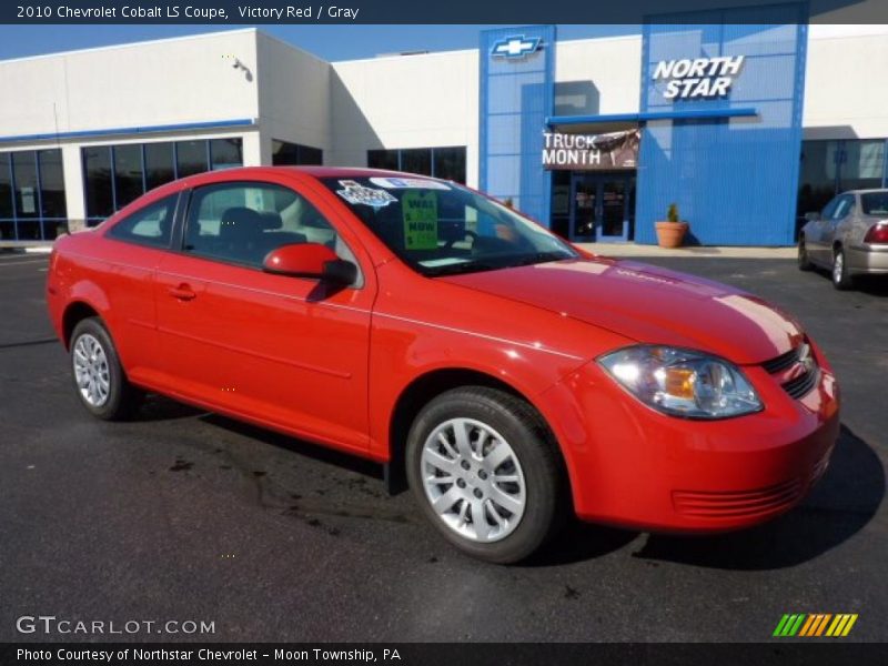 Victory Red / Gray 2010 Chevrolet Cobalt LS Coupe