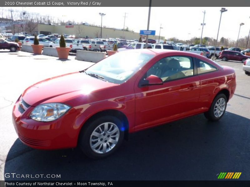 Victory Red / Gray 2010 Chevrolet Cobalt LS Coupe