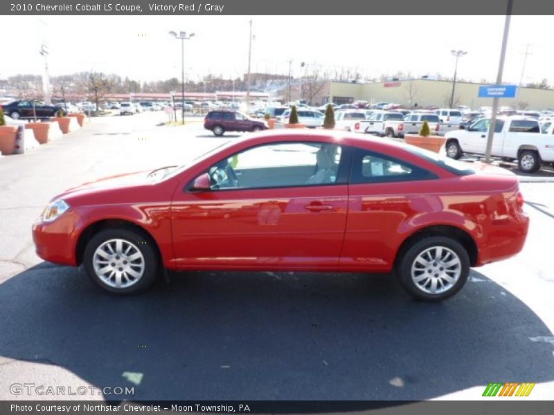 Victory Red / Gray 2010 Chevrolet Cobalt LS Coupe