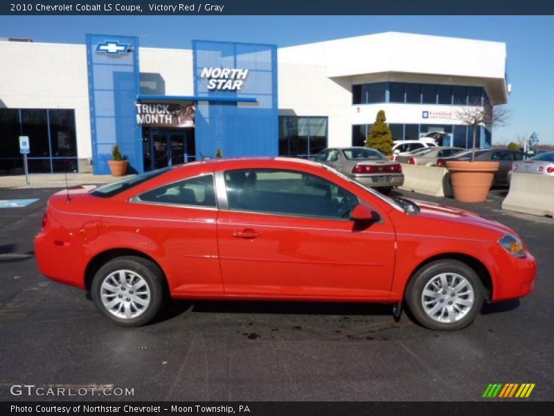 Victory Red / Gray 2010 Chevrolet Cobalt LS Coupe