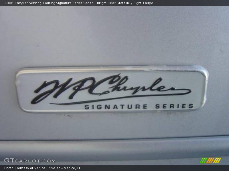 Bright Silver Metallic / Light Taupe 2006 Chrysler Sebring Touring Signature Series Sedan