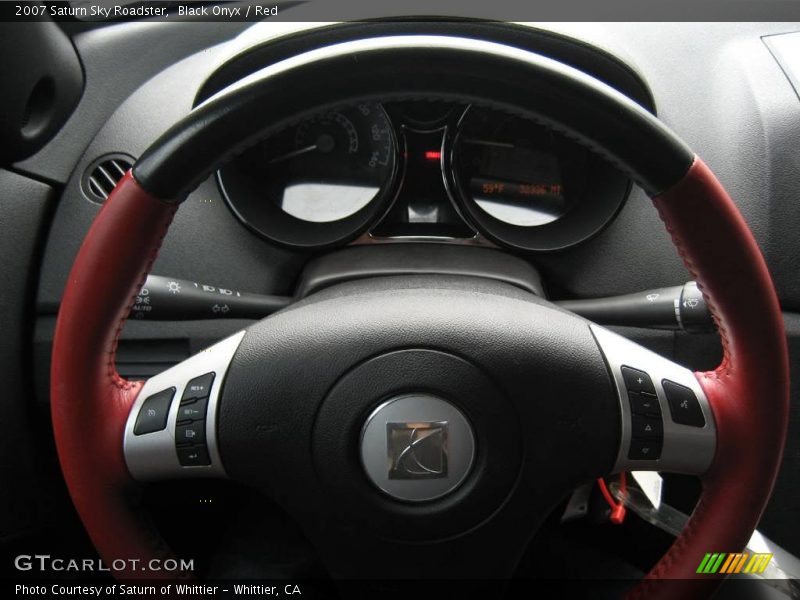 Black Onyx / Red 2007 Saturn Sky Roadster