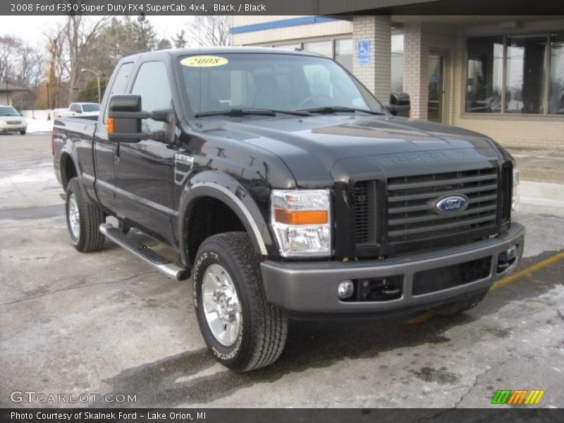 Black / Black 2008 Ford F350 Super Duty FX4 SuperCab 4x4