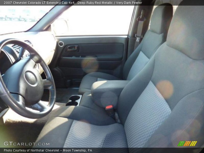 Deep Ruby Red Metallic / Very Dark Pewter 2007 Chevrolet Colorado LT Extended Cab 4x4