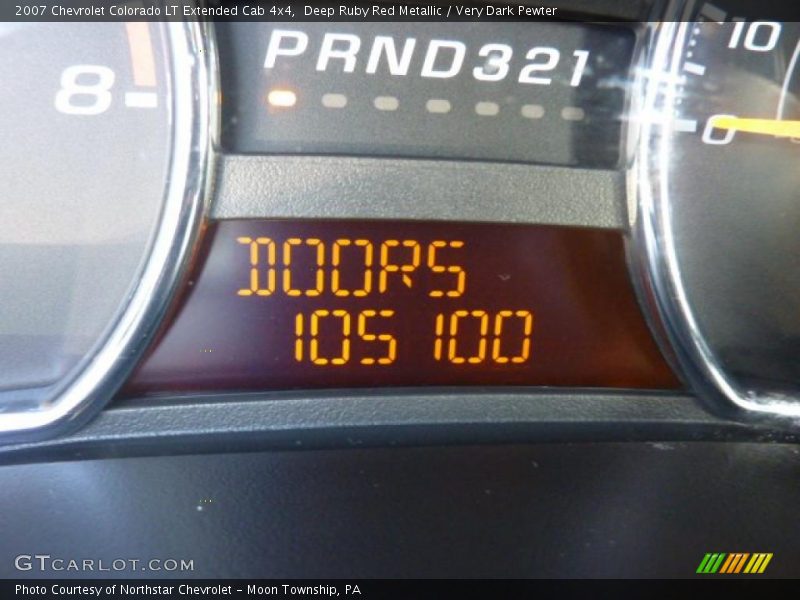 Deep Ruby Red Metallic / Very Dark Pewter 2007 Chevrolet Colorado LT Extended Cab 4x4