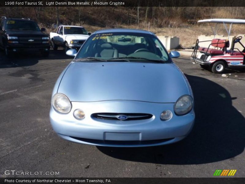 Light Denim Blue Metallic / Medium Graphite 1998 Ford Taurus SE