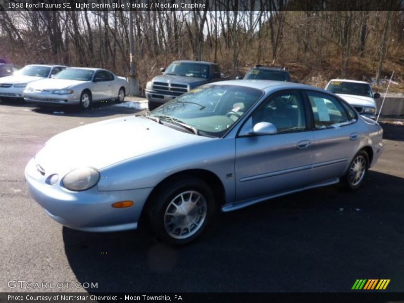 Light Denim Blue Metallic / Medium Graphite 1998 Ford Taurus SE