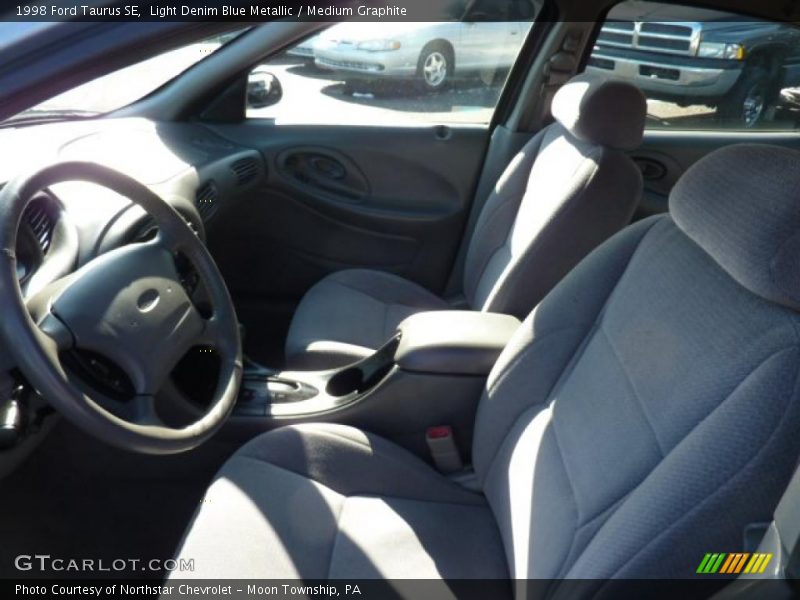 Light Denim Blue Metallic / Medium Graphite 1998 Ford Taurus SE