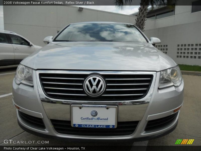 Reflex Silver / Black 2008 Volkswagen Passat Komfort Sedan