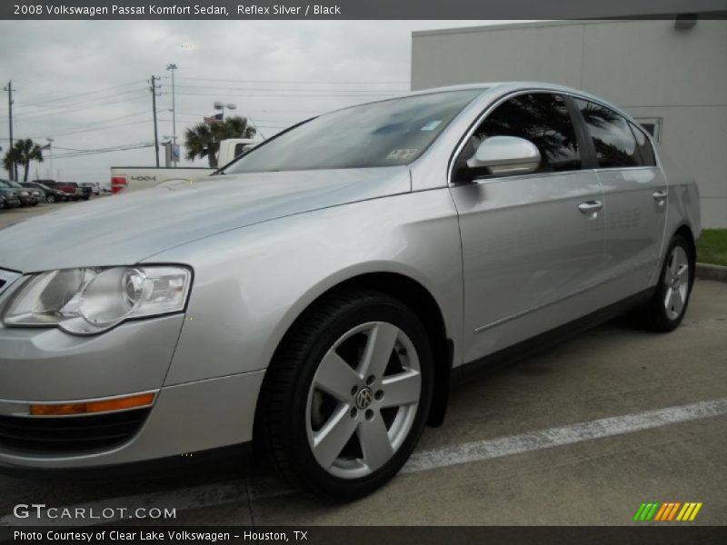 Reflex Silver / Black 2008 Volkswagen Passat Komfort Sedan
