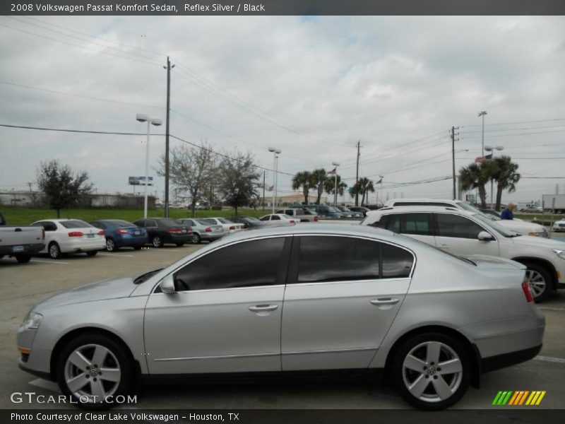 Reflex Silver / Black 2008 Volkswagen Passat Komfort Sedan