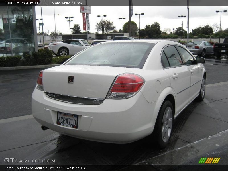 Cream White / Gray 2008 Saturn Aura XE 3.5