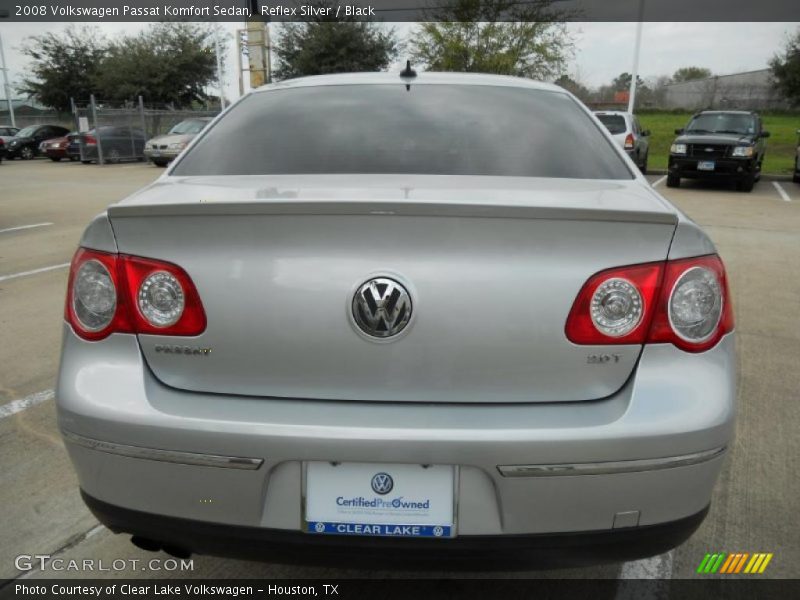 Reflex Silver / Black 2008 Volkswagen Passat Komfort Sedan