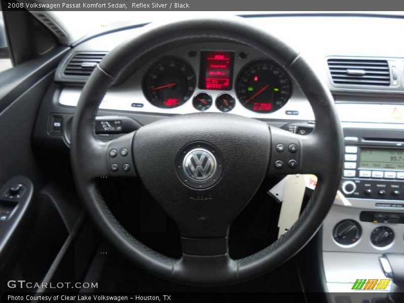 Reflex Silver / Black 2008 Volkswagen Passat Komfort Sedan