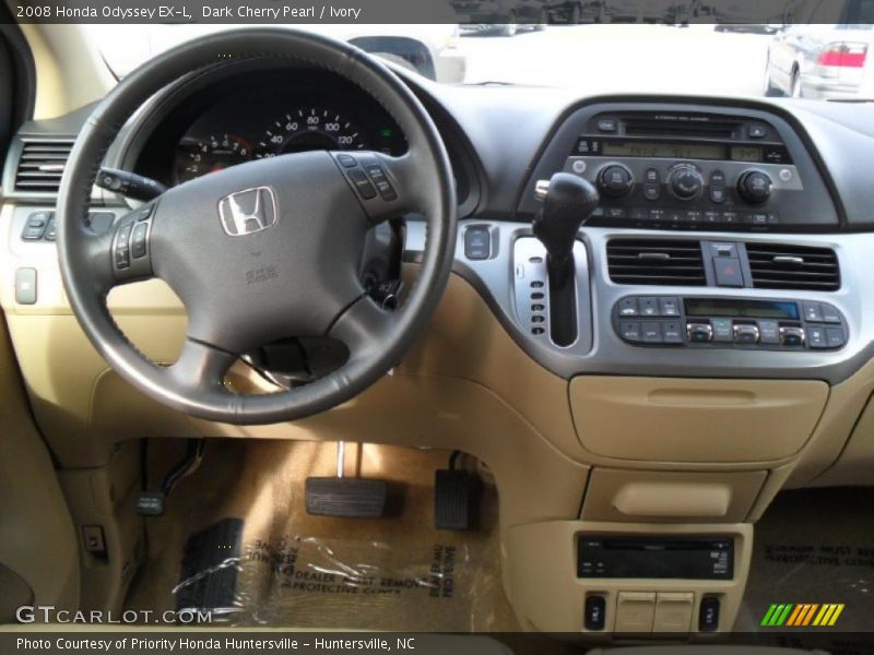 Dark Cherry Pearl / Ivory 2008 Honda Odyssey EX-L