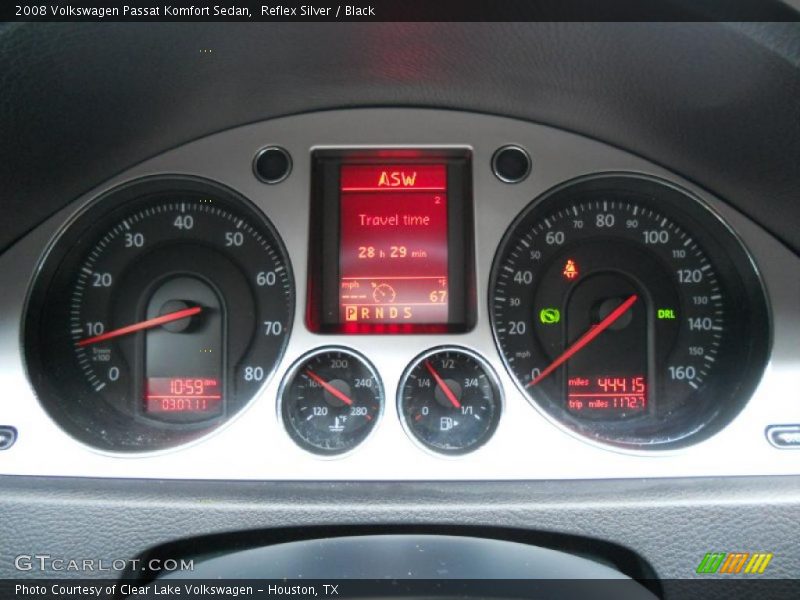 Reflex Silver / Black 2008 Volkswagen Passat Komfort Sedan