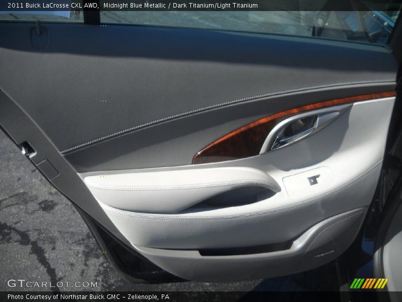 Midnight Blue Metallic / Dark Titanium/Light Titanium 2011 Buick LaCrosse CXL AWD