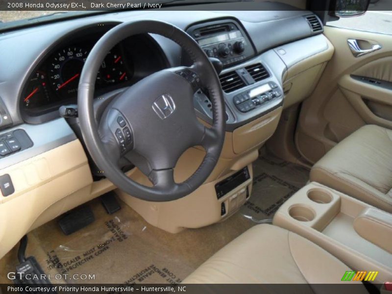 Dark Cherry Pearl / Ivory 2008 Honda Odyssey EX-L