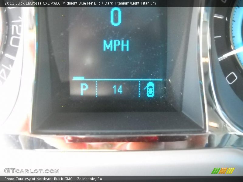 Midnight Blue Metallic / Dark Titanium/Light Titanium 2011 Buick LaCrosse CXL AWD