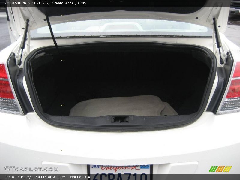 Cream White / Gray 2008 Saturn Aura XE 3.5