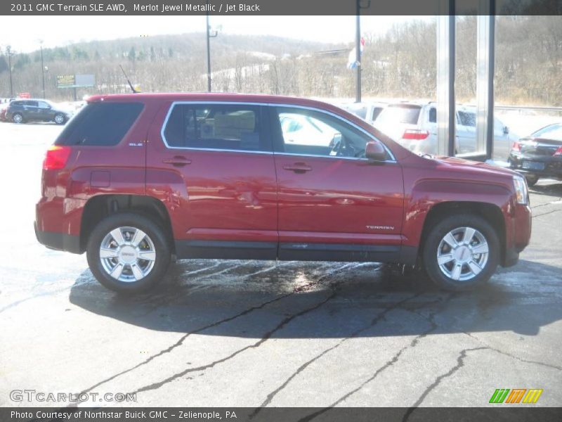 Merlot Jewel Metallic / Jet Black 2011 GMC Terrain SLE AWD
