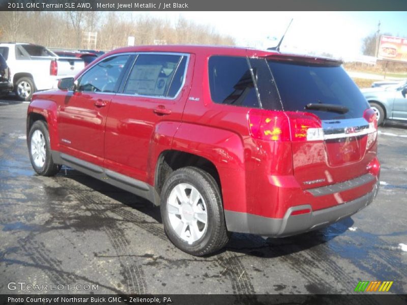 Merlot Jewel Metallic / Jet Black 2011 GMC Terrain SLE AWD