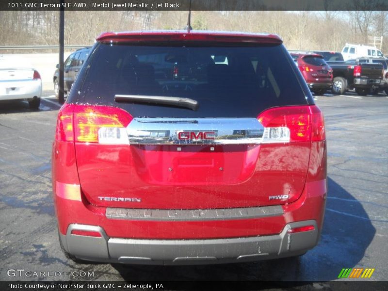 Merlot Jewel Metallic / Jet Black 2011 GMC Terrain SLE AWD