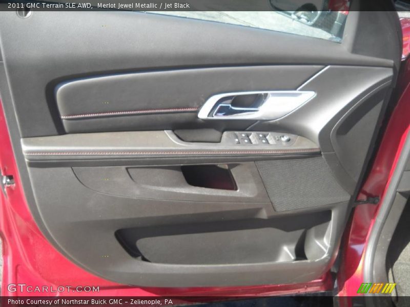 Merlot Jewel Metallic / Jet Black 2011 GMC Terrain SLE AWD