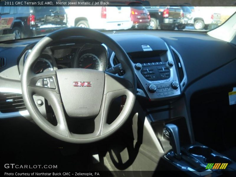 Merlot Jewel Metallic / Jet Black 2011 GMC Terrain SLE AWD